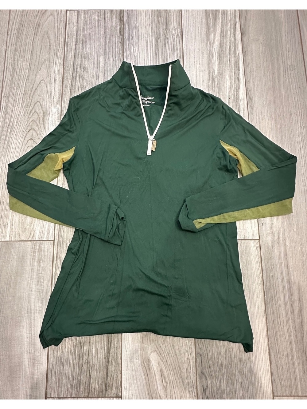 The Tailored Sportsman Green Long Sleeve Riding Shirt Size S